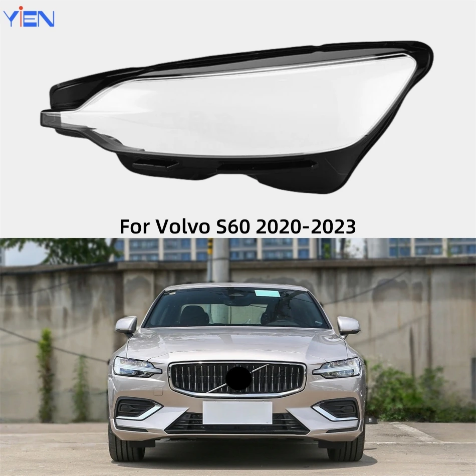 

For Volvo S60 2020 2021 2022 2023 Vehicle Accessories Polycarbonate High Gloss Fully Transparent Headlight Glass