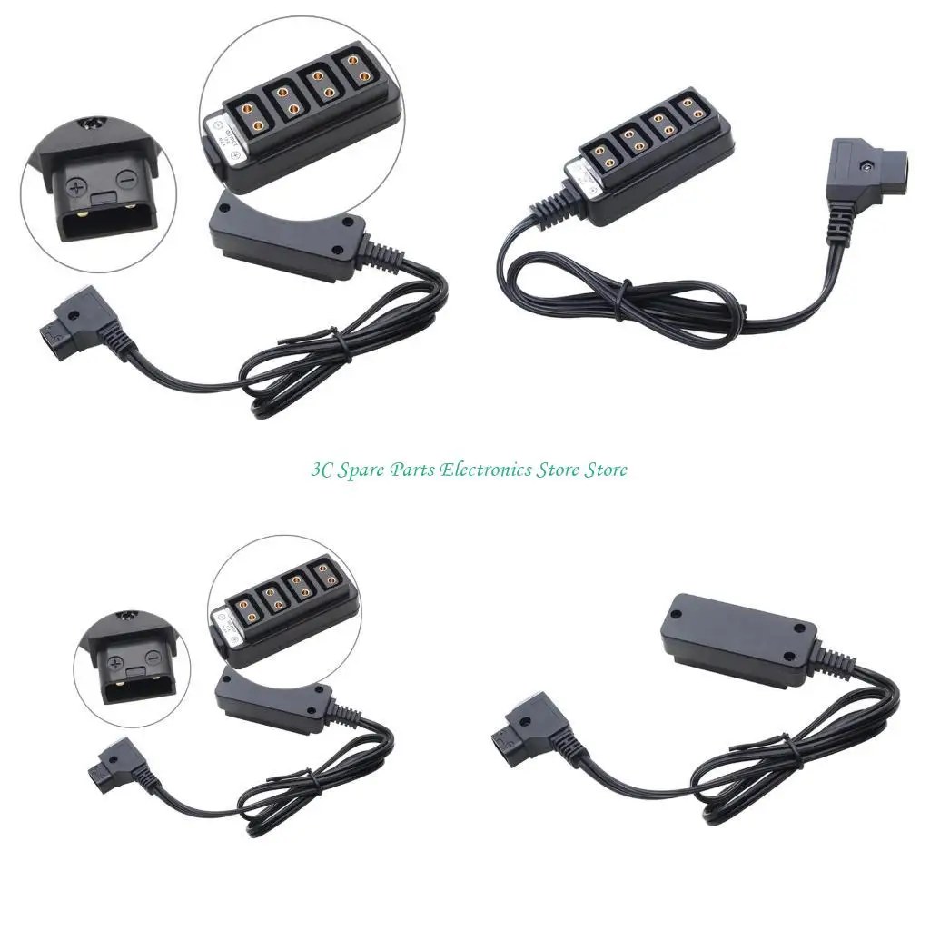 SZ Soft Flexible Cable for Anton V-mount Battery D-TAP Out to 4 D-tap Female Splitter Cable D-tap Fourway Splitter Adapter