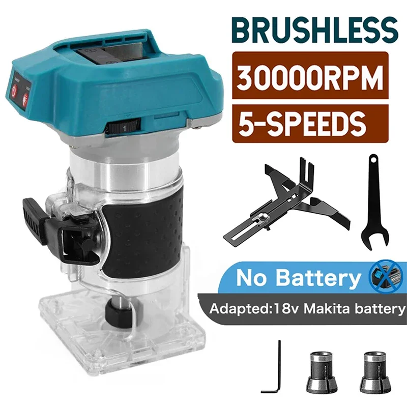 

Speed Adjustable Multifunctional Woodworking Electric Trimming Machine Electromechanical Wood Milling Engraving Slotting Machine