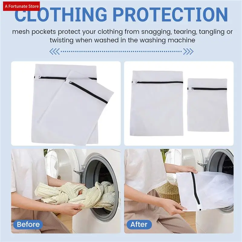 

10 Pack Washing Machine Laundry Bags, Zippered Mesh Laundry Bags, Laundry Bags For Blouses, Bras, Hosiery(5S+5L)-A78G