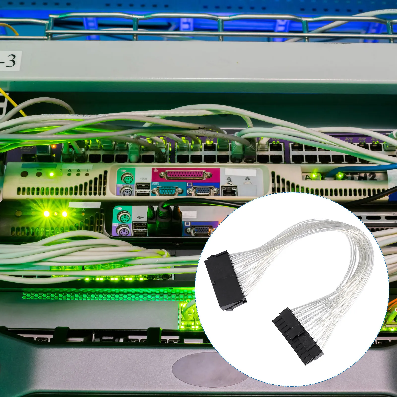 

24-контактный удлинительный кабель питания для материнских плат ATX, премиум-класса, из луженой меди, для модернизации и самостоятельной сборки компьютерных блоков питания