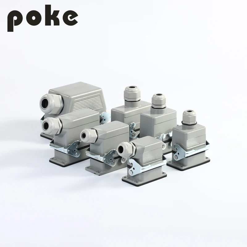 Heavy duty connector rectangular HDC HE 024 01 Aviation plug Hot runner machine tool plug-in socket waterproof 16A
