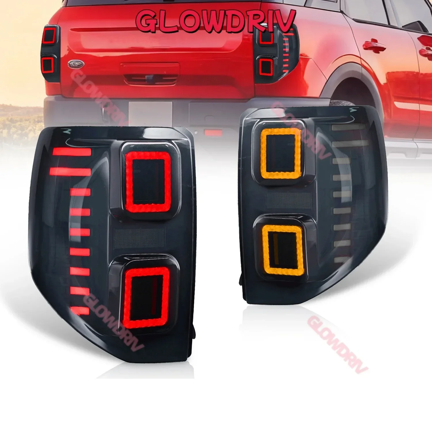 LED Taillamp for Ford Bronco Sport 2020 2021 2022 2023 Start-up Animation Sequential Replacement Rear Light Assembly