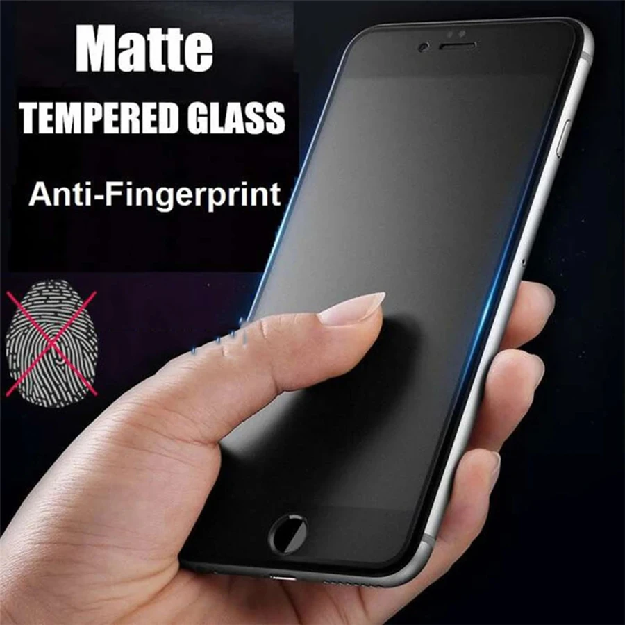 3 قطعة AG ماتي الزجاج المقسى آيفون 16 15 14 زائد 13 12 Mini 11 Pro XS Max X XR للصدمات كامل واقي للشاشة زجاج عليه طبقة غشاء رقيقة