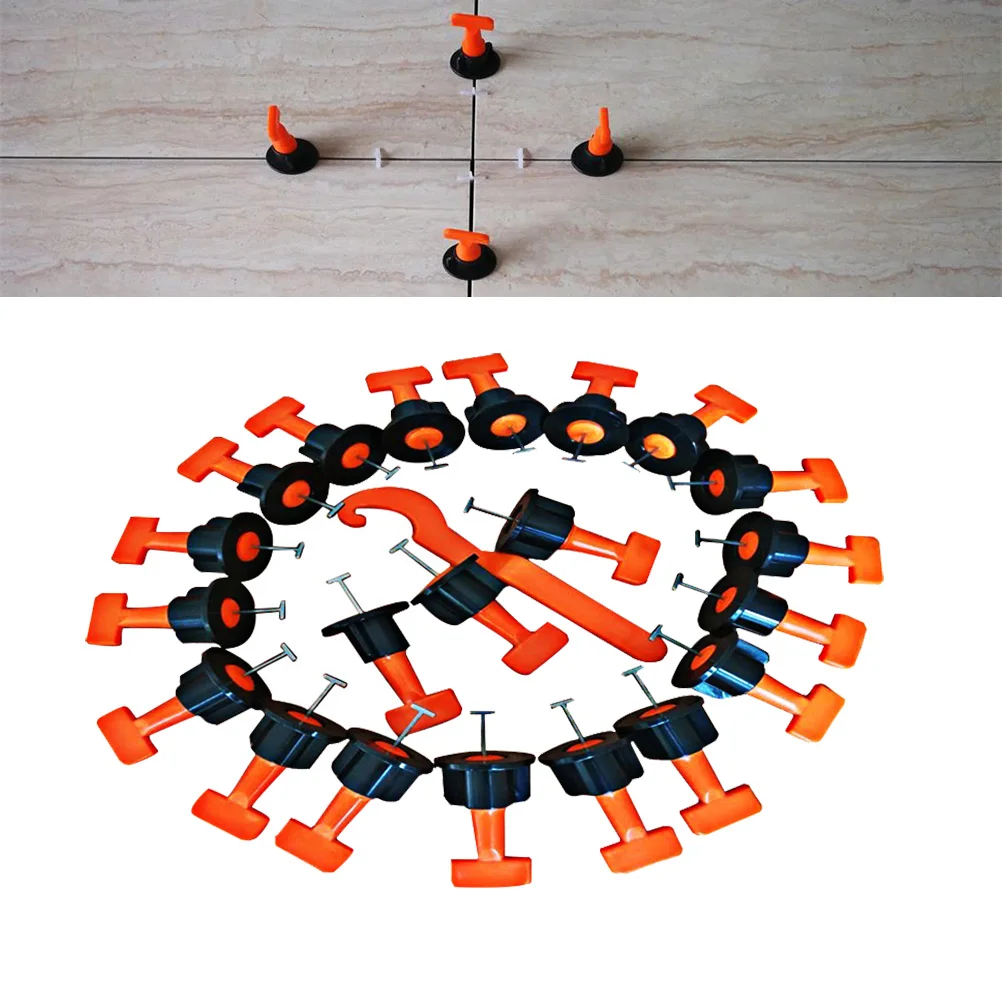 

50 PCS Tile Positioning Leveling Device System Laying Aid Leveler Brick Correction