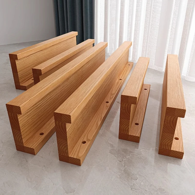 

Wall-Mounted Storage Shelf, No-Drill Wooden Single Shelf, Decorative Wall Hanging Rack, Wood Wall Shelf for Background Decor