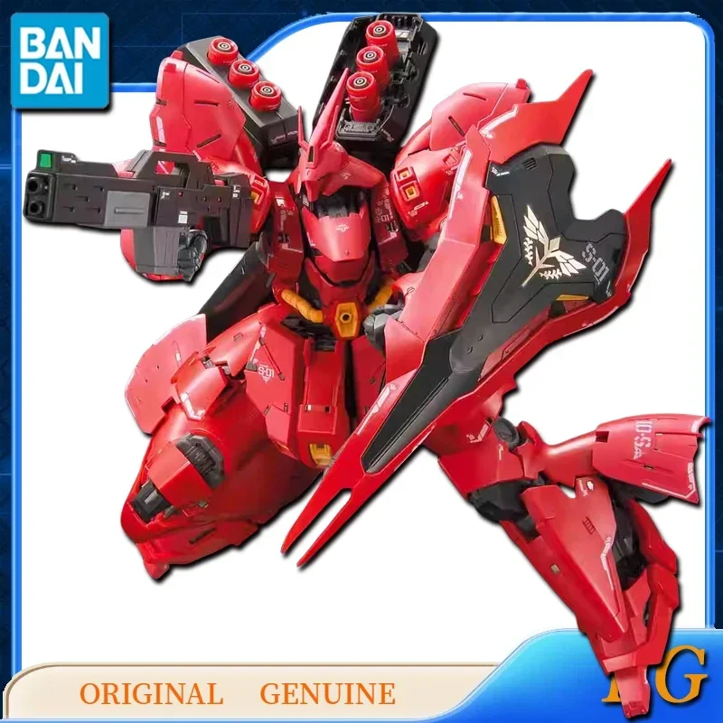 Bandai Original Genuine GUNDAM RG MSN-04 SAZABI Figurki akcji z anime Zabawki dla chłopców Dziewczynki Prezent dla dzieci Model kolekcjonerski Ozdoby