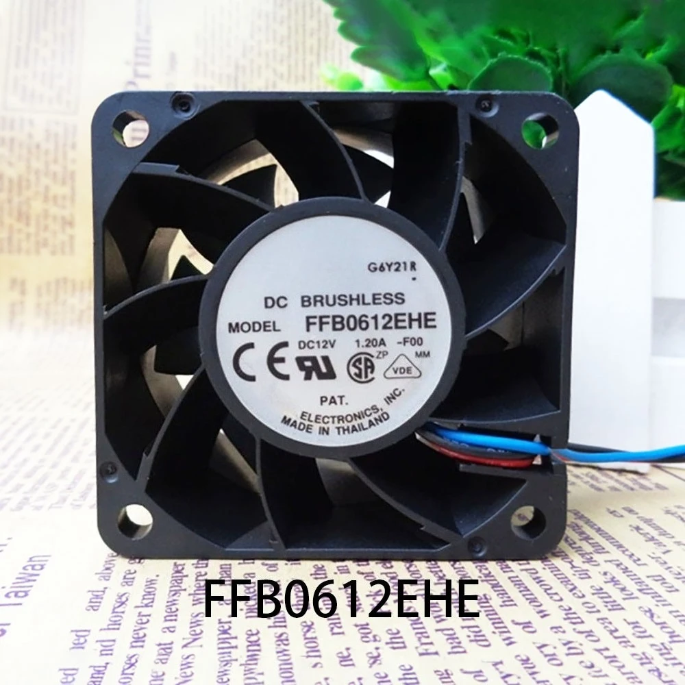 

Новый охлаждающий вентилятор для сервера Delta Long-Lifespan 12 В постоянного тока 1,2 А 60*38 мм 3-линейный FFB0612EHE