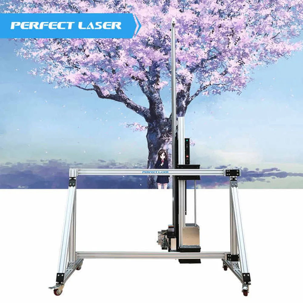 Perfect Laser Automatic Vertical Inkjet Printer Wall Glass Printer 3D CMYK Wall Painting Machine Printing Machine
