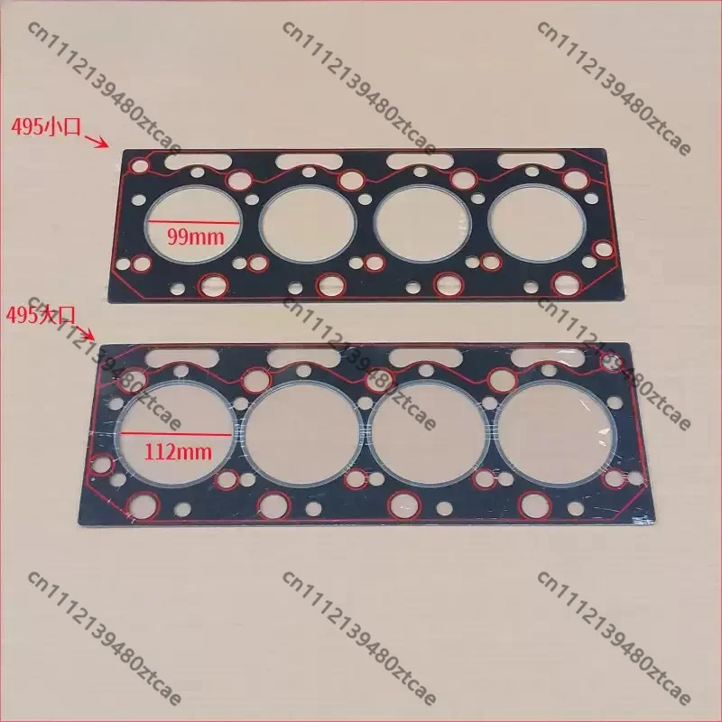 Engine Cylinder Gasket Compatible With 490 495 K4100 ZH4102 Machinery Diesel Motor