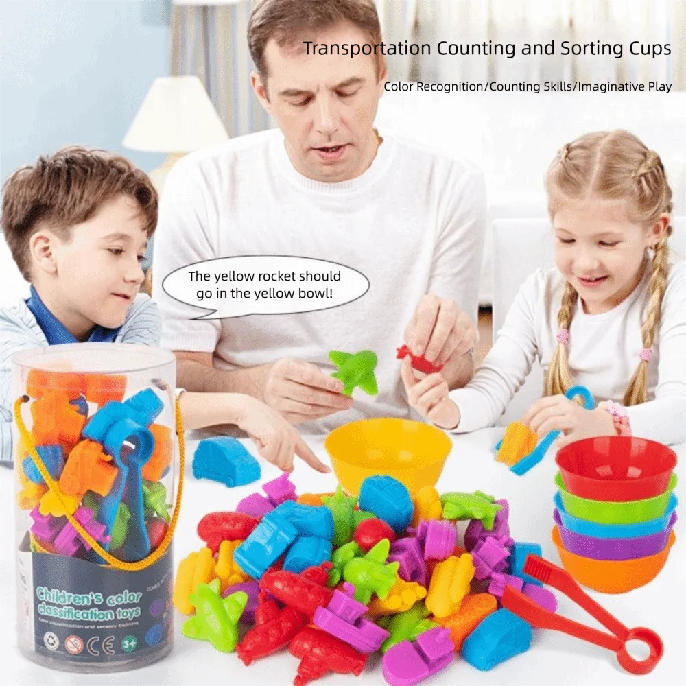 لعبة العد المطاطية الناعمة بألوان قوس قزح على شكل الدب والأشكال الديناصورات متعددة الألوان لعبة سيارة المرور الحيوانية لعبة مطابقة التعليم المبكر