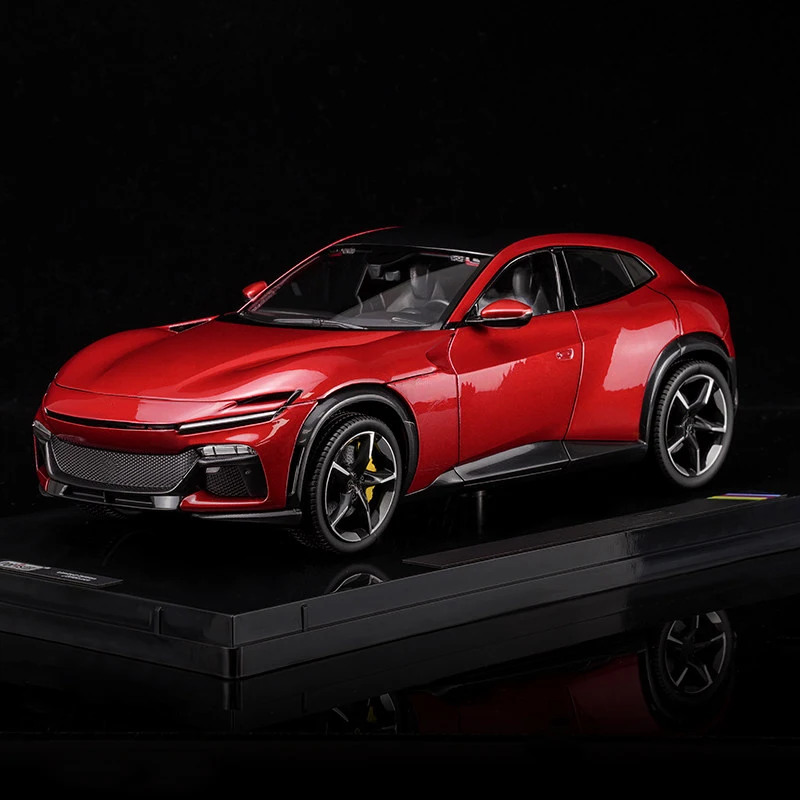 Coleção de modelos de carros Polistil 1:18 para Purosangue FUV em liga metálica, com abertura total, para exibição e presentes.