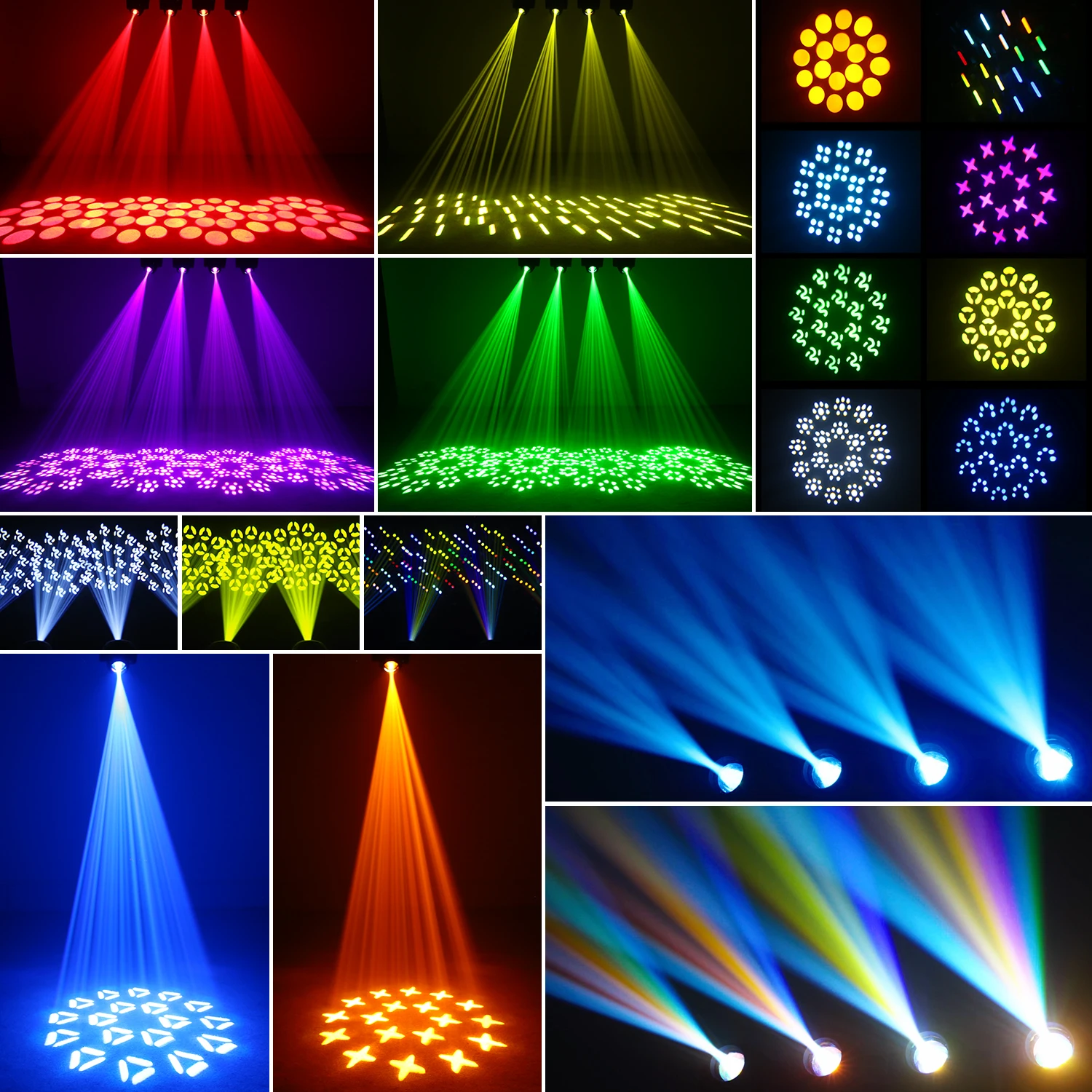 120W Moving Head Stage Lighting Gobo Beam Dazzling LED DMX for Bar Party Strobe DJ Light