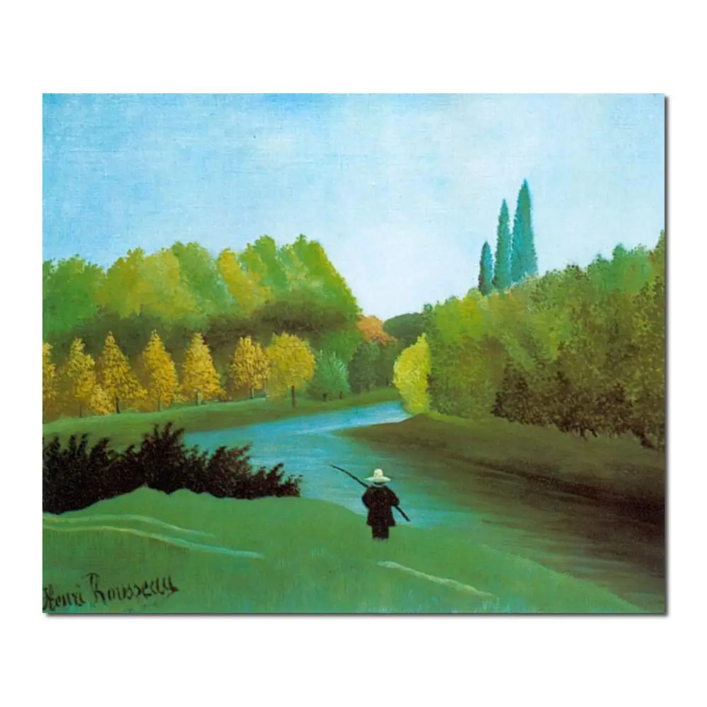 

wall art modern Le Pecheur Henri Rousseau Paintings Hand painted High quality