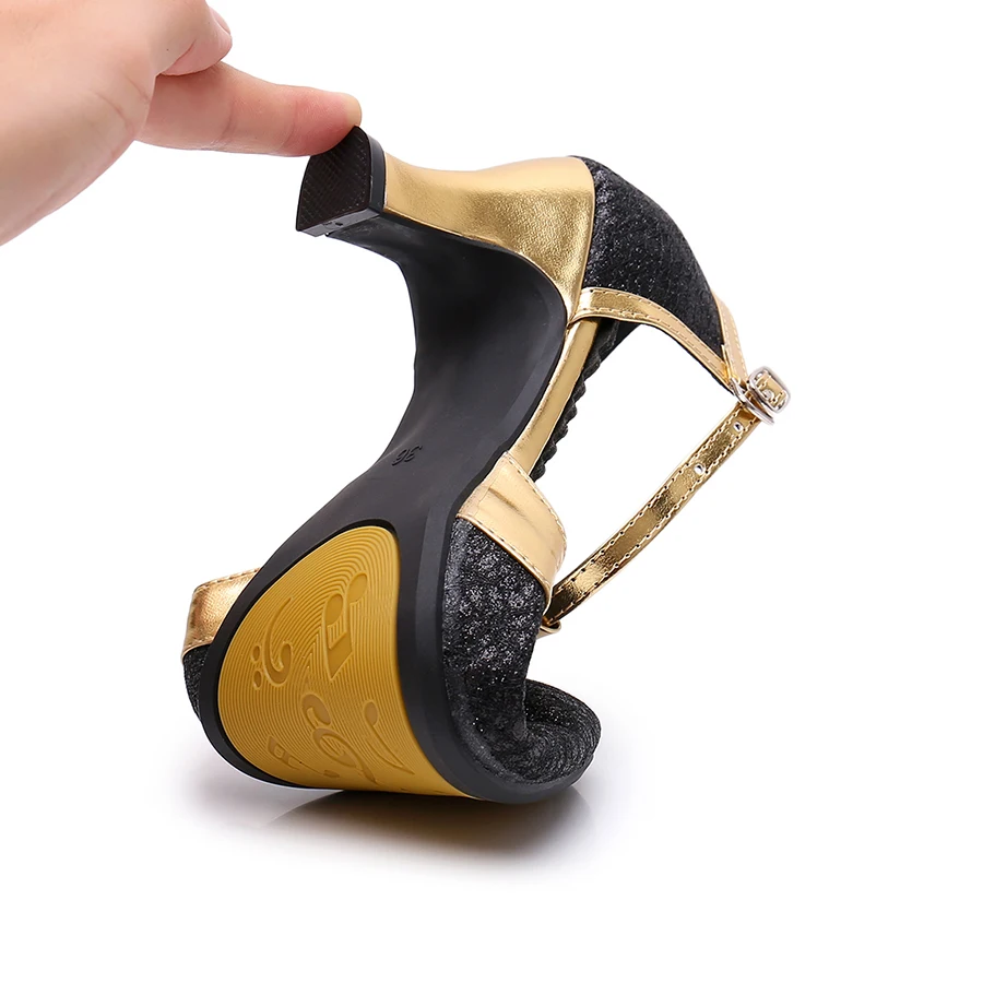 USHINE Women latin dance shoes closed toe Woman Tango Ballroom Dancing shoes Ladies Salsa Party Dance Shoes High Heels Wholesale