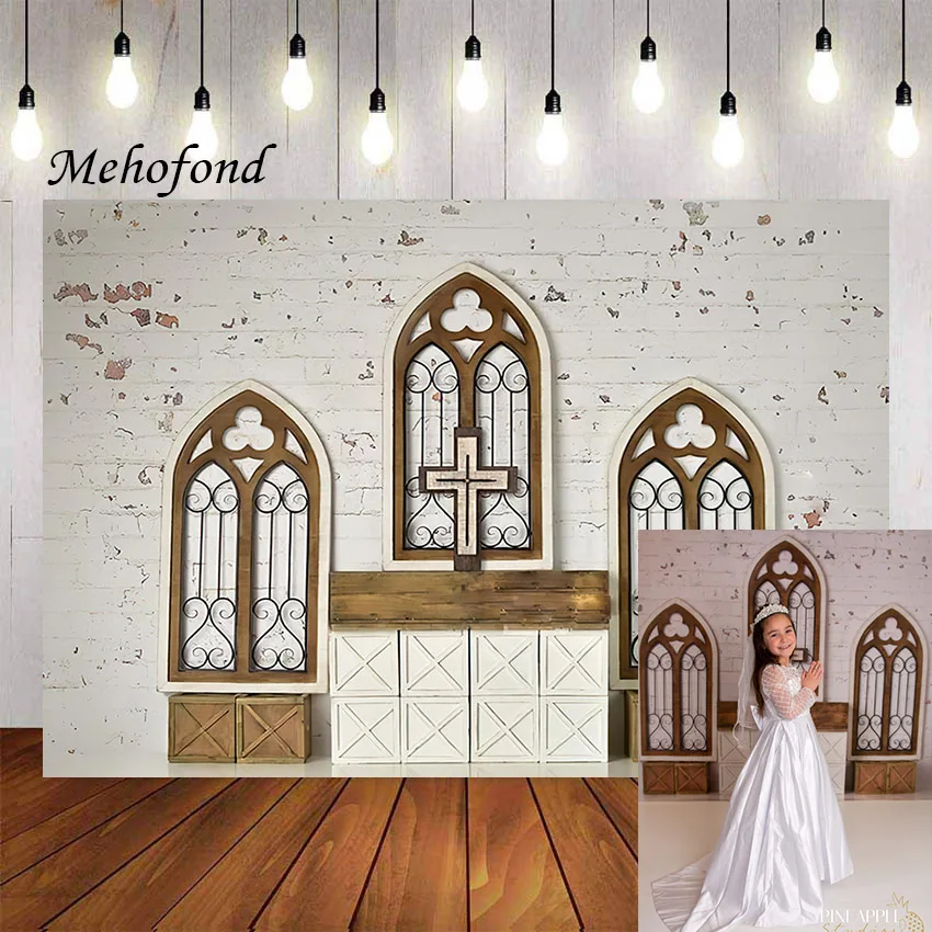 Mehofond Photography Background Mi Bautizo God Bless Baptism Christening Girl Portrait Birthday Party Decor Backdrop Photo Studi