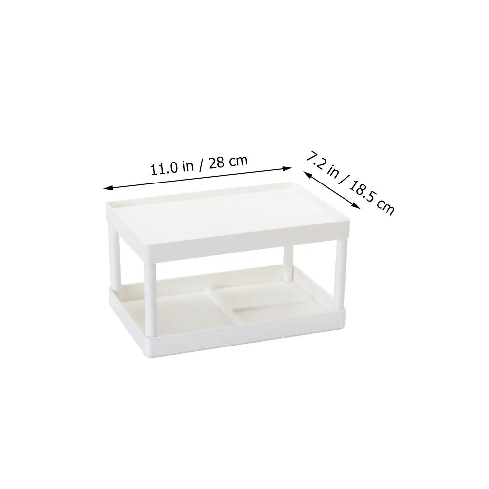 1Pcs Simple Design Storage Stand Compact Tabletop Rack for Dormitory Home Office Stationery Holder White Shelf