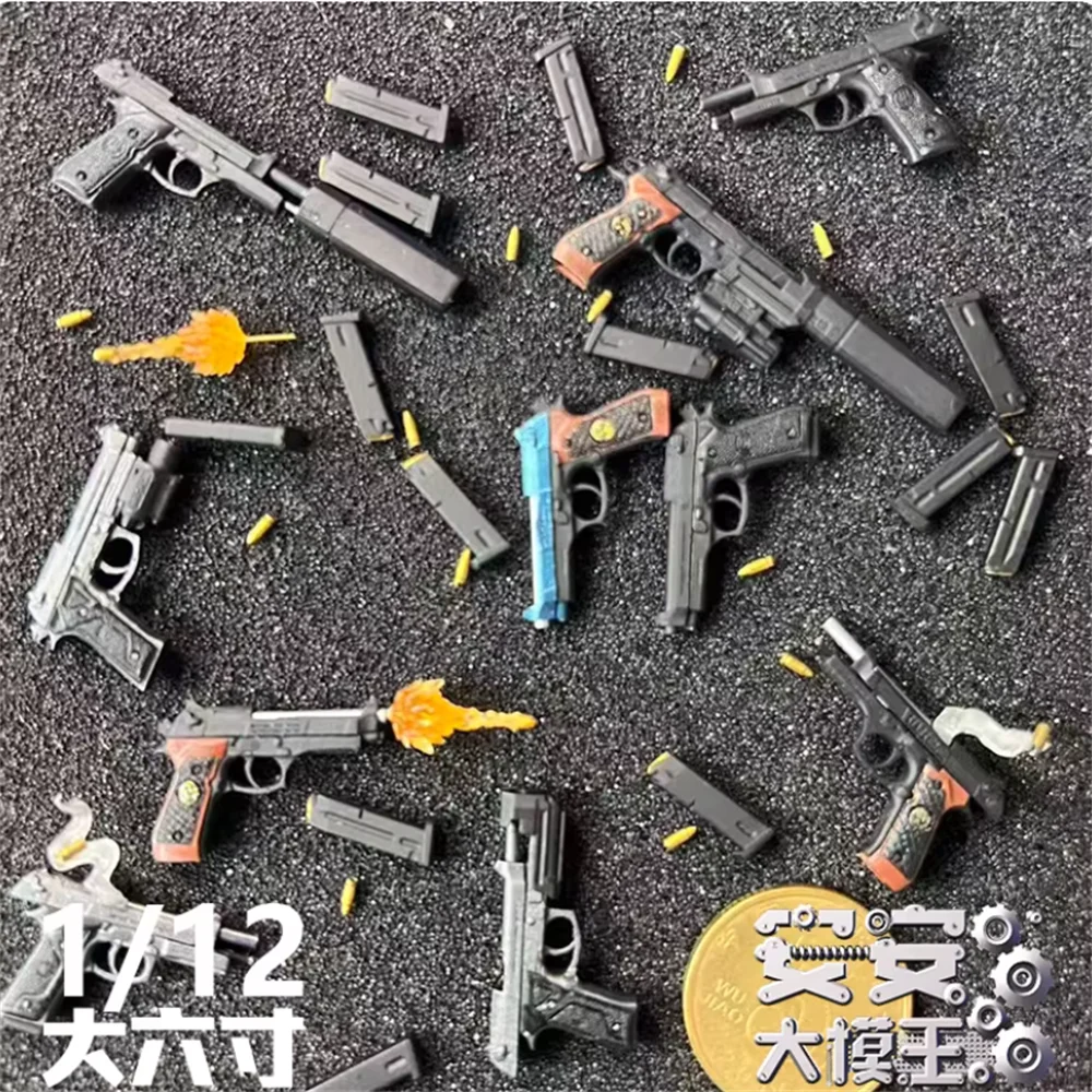 

1/12 Scale Soldier Weapons Toy 92FS Samurai Blade DIY Accessories Fit 6'' Action Figure Doll Body Model In Stock