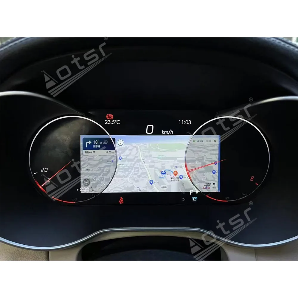 

12.3" Digital Cluster Odometer Screen For Mercedes Benz GLC C-Clacss W205 2014-2020 Virtual Cockpit Speed Meter Car Dashboard BT