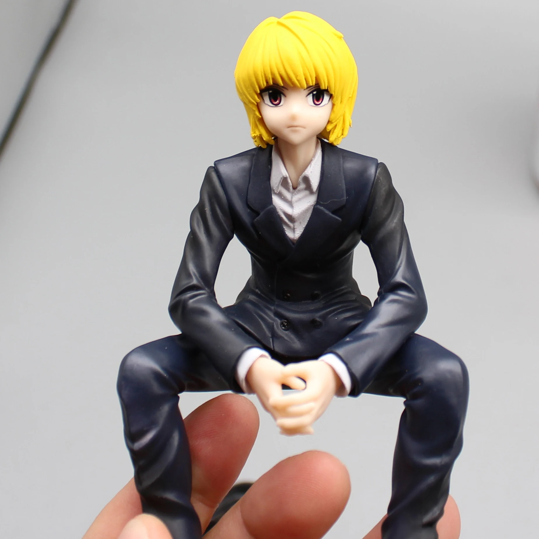 ฟิกเกอร์ฮันเตอร์ kurapika illumi zoldyck 5 "รูปปั้นการ์ตูนอะนิเมะโมเดลชุดตกแต่งโรงรถ