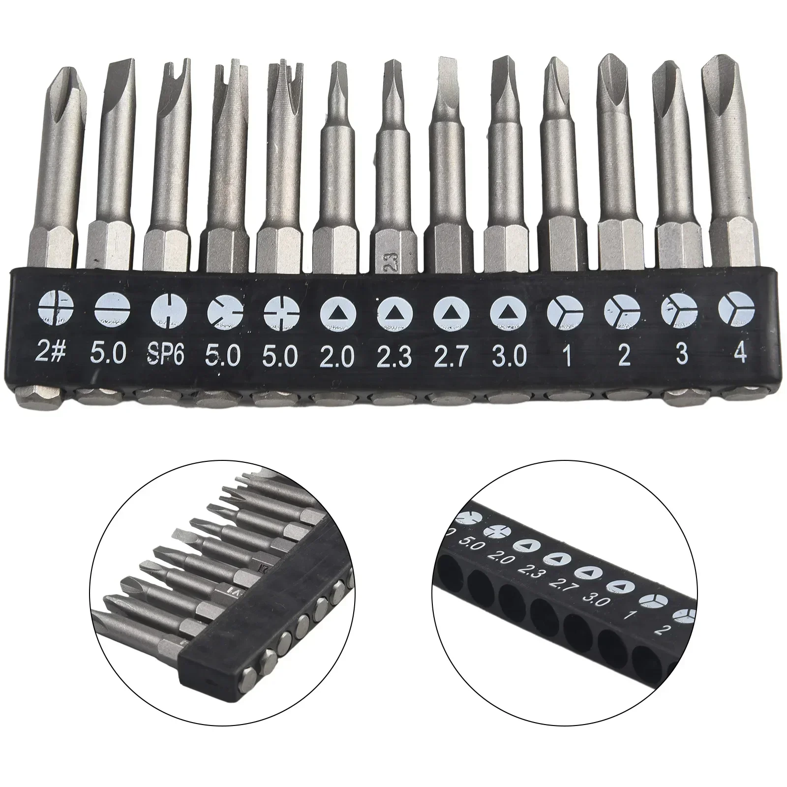 Appliance Repair Screwdriver Bits Magnetic Chrome Vanadium Alloy Steel Grey SL Grey As Shown Most Electric Screwdrivers Triangle