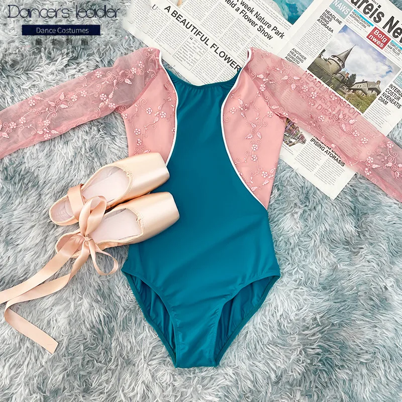 

Ballet Costume Leotard for Women's Long-sleeved Mesh Gymnastics Leotard Yoga Style Tights Performance Clothing Body Clothes
