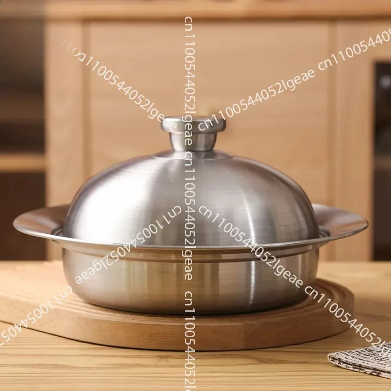 304 Stainless Steel Flying Saucer Steaming Plate with Cover Versatile Steamer Rack Steamer Plate Inner Diameter 20-26cm Pot