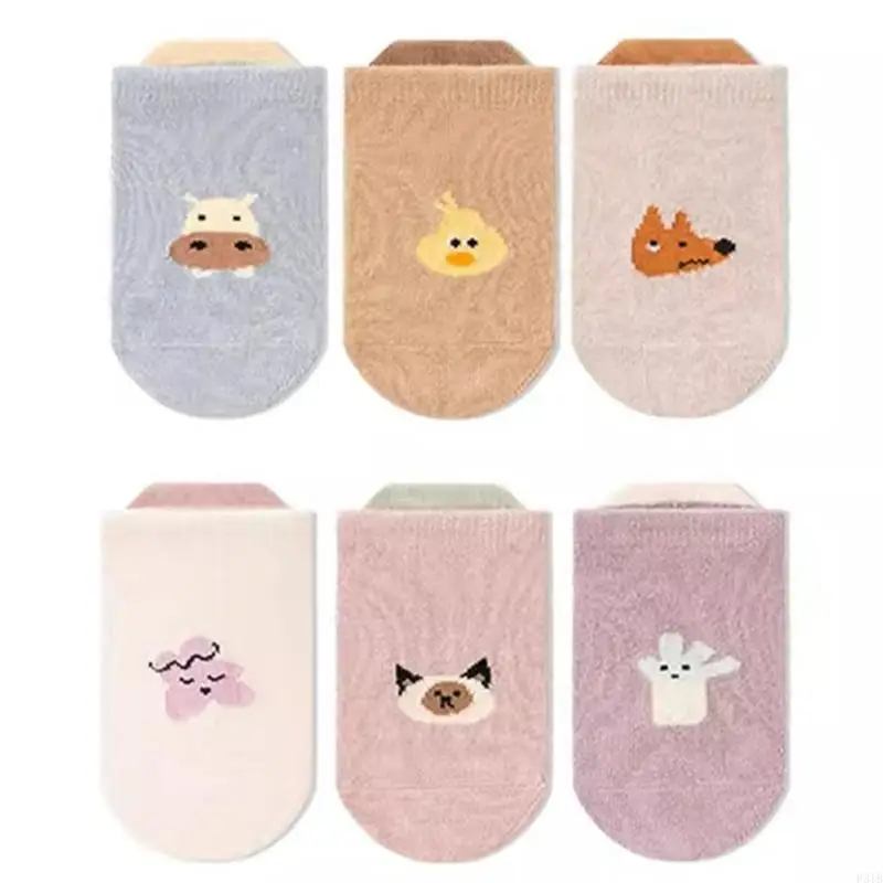 

Baby Nonslip Socks Soft & Breathable Floor Socks Cotton Fabric for Toddler Learning to Walk Ages 0 to 3 Year P31B