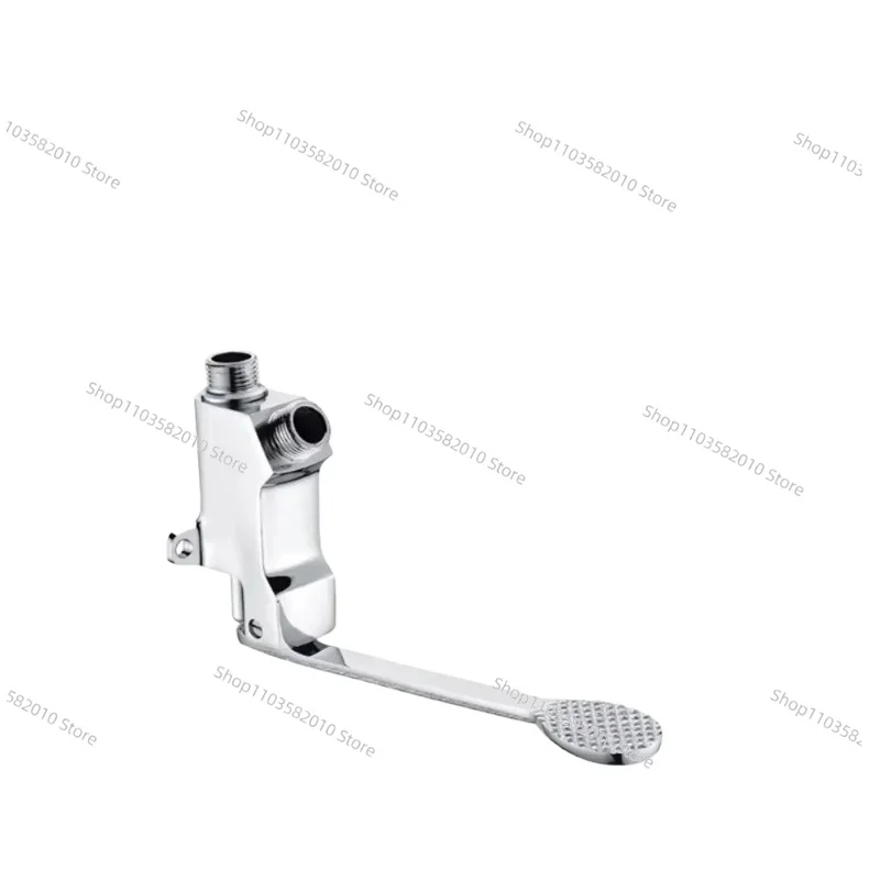Pedal Foot Control Basin Faucet, Delay Valve for Public Toilet Hotel Wash Hand Tap