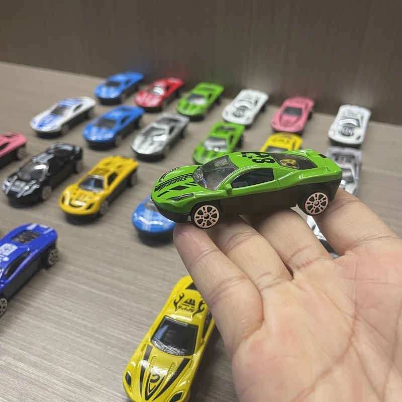 Modèle de voiture de sport de course de poche en alliage moulé sous pression pour enfants, mini voiture de simulation, véhicules de collection, jouets, 6-36 pièces