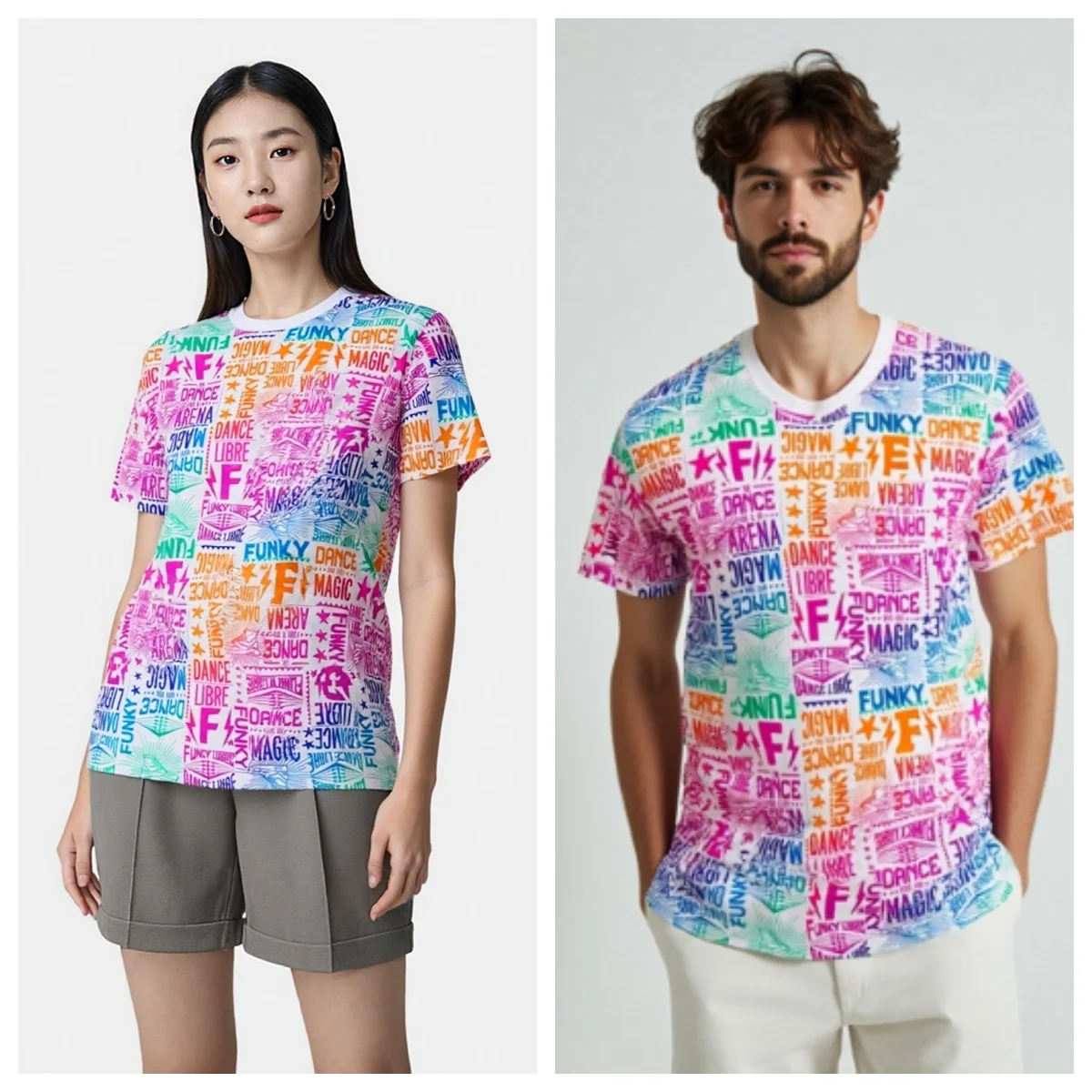 ملابس اللياقة البدنية الجديدة ملابس الرقص الرياضية الجري تي شيرت فضفاض تي شيرت 0305