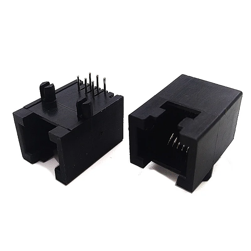 

30PCS RJ11 Connector RJ12 6P6C Telephone Socket 90 Degree PCB Mount 53 Interface DIP