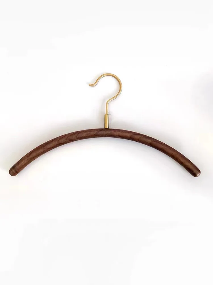 Solid Wood Brass Hanger for Home and Hotel, Nordic Cloakroom, High-end Wardrobe, Cloakroom, Clothing Store, 41cm