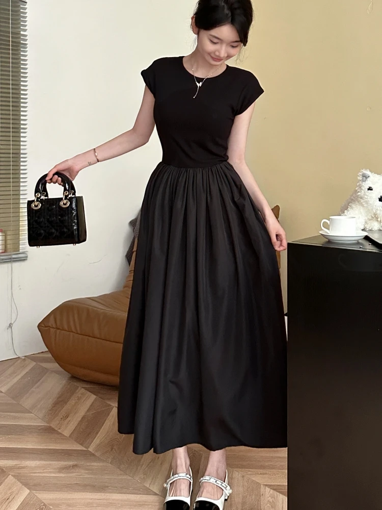 Oversize Women 4XL Summer Long Dresses Lolita Mori Girl Style High Waisted Off Shoulder Ruffle Dress Sundress jurk dames - Image 5