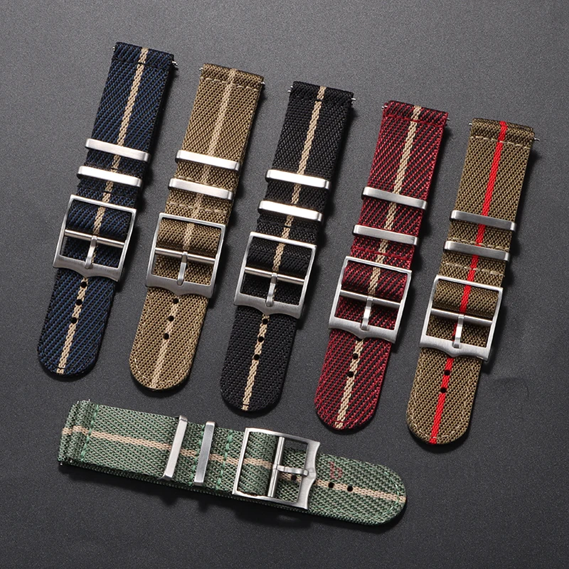 Нейлоновый ремешок для часов Tudor для Omega, тканый холщовый тканевый ремешок для Seiko, мужской военный спортивный быстросъемный браслет 20 22 мм