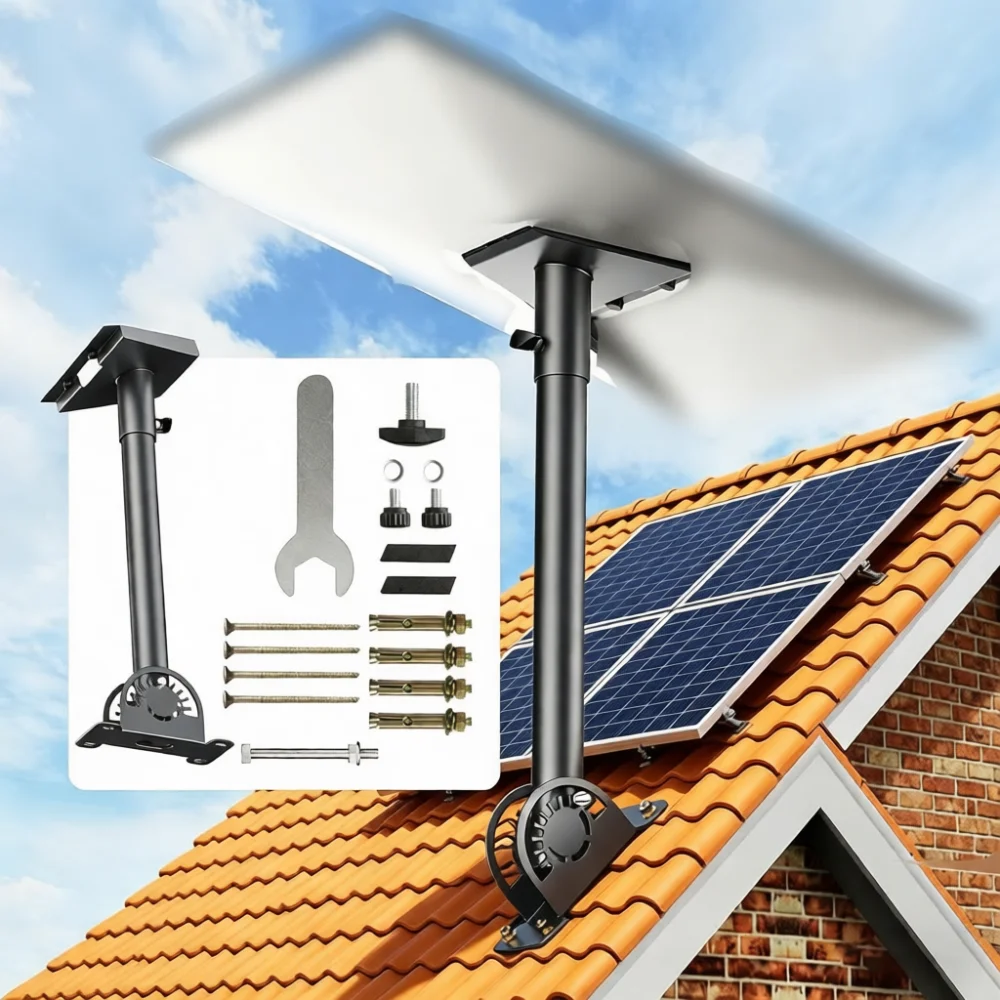Adjustable Roof Mount Bracket For Star Link Gen3 Satellite Internet Rv Camper Outdoor Antenna Base Installation Kit