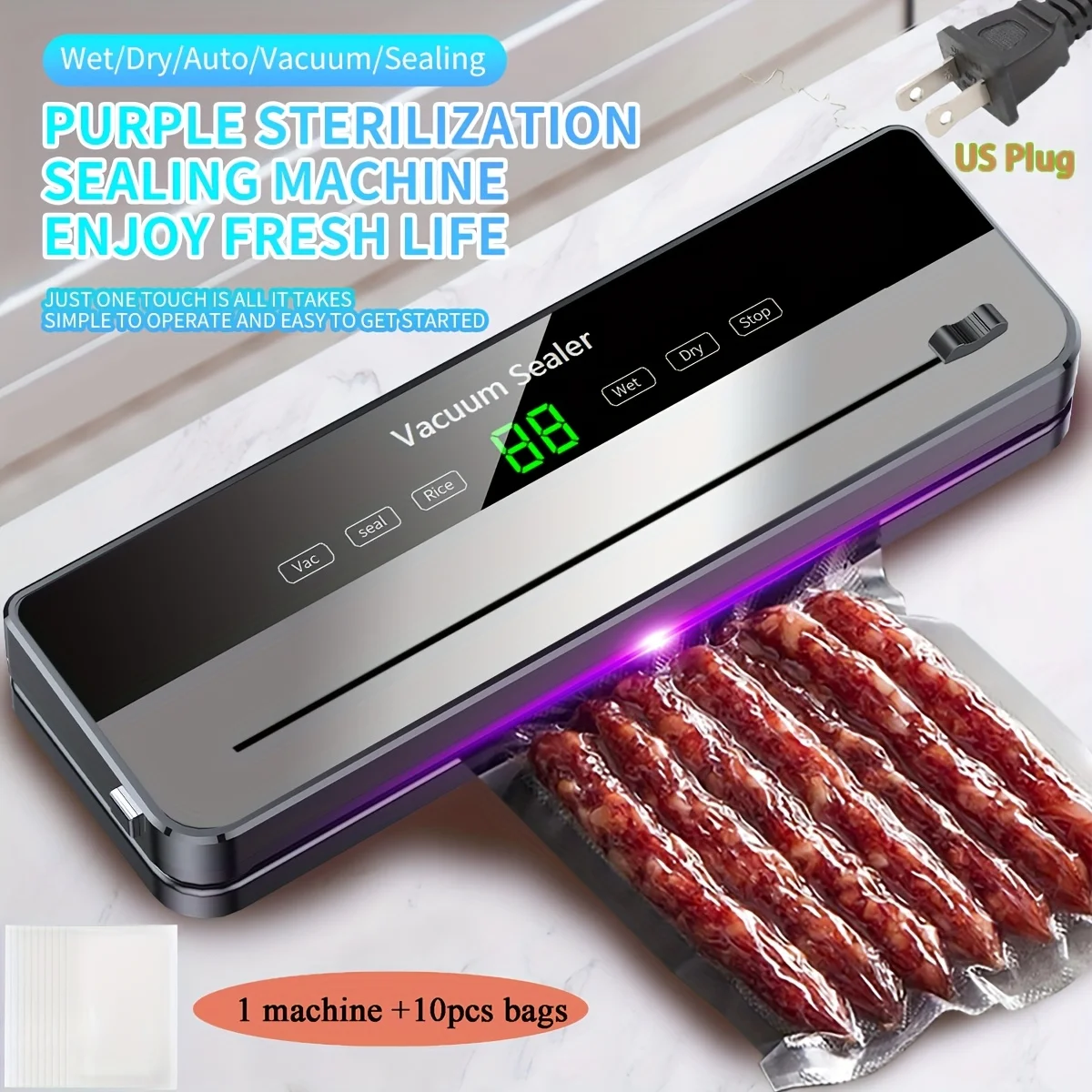 

Vacuum sealer, multifunctional food preservation sealer, small and portable, keeps food fresh, the best birthday gift for mom