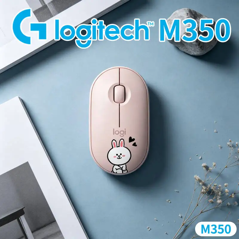 

Logitech M350 Travel Optical Mouse - Slim Body, Silent Clicks, 77g Light, USB Storage, Laptop Bag Portable Companion