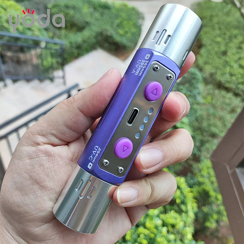 مصابيح الأشعة فوق البنفسجية ذات الموجات الطويلة والموجات القصيرة 365nm 39nm 254nm كاشف الفوسفور المعادن UVA UVC Blacklight مصباح ليد جيب مع فلتر ZWB3 #4