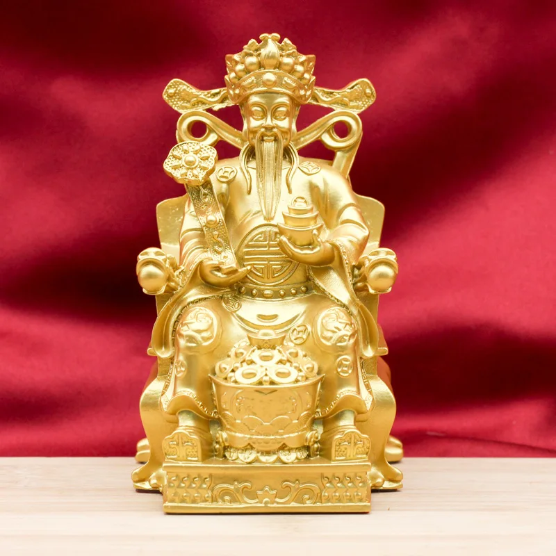 

Hot-Selling Gold-Plated God of Wealth Home Decoration for Worshiping God of Wealth, Creative Home Decor for Store Opening, Chine