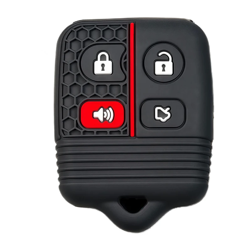 Funda de silicona para llave de Mercury Cougar Grand Marquis Mariner Montego Sable, protector de mando a distancia para Lincoln Ford Focus