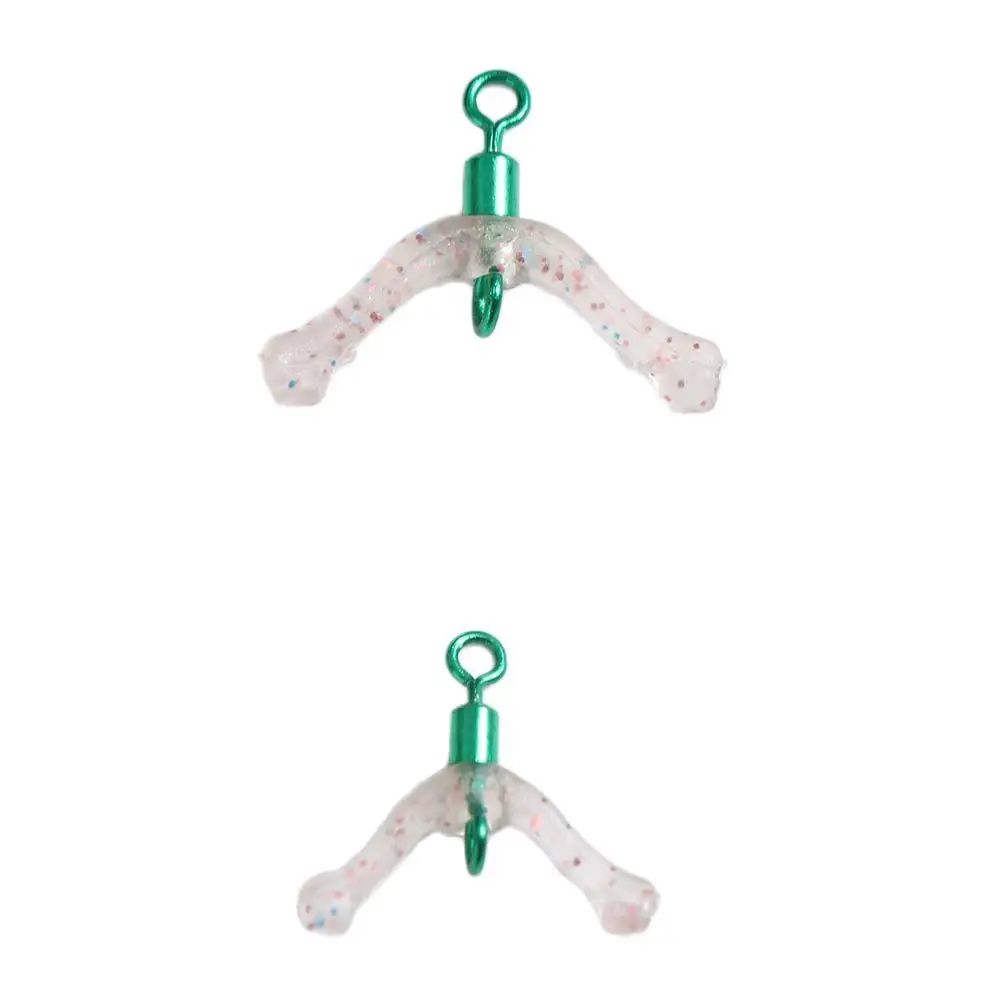 

Y-Shaped Swivel Ring Fishing Subline Splitter Divider Space Beans Fishing Tackle Connector Silica Gel Three-fork