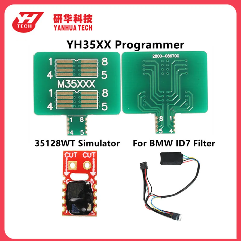 Yanhua YH35XX Programmer + 35128WT 35160WT Simulator + ID7 Special Filter for BMW Cluster Calibration