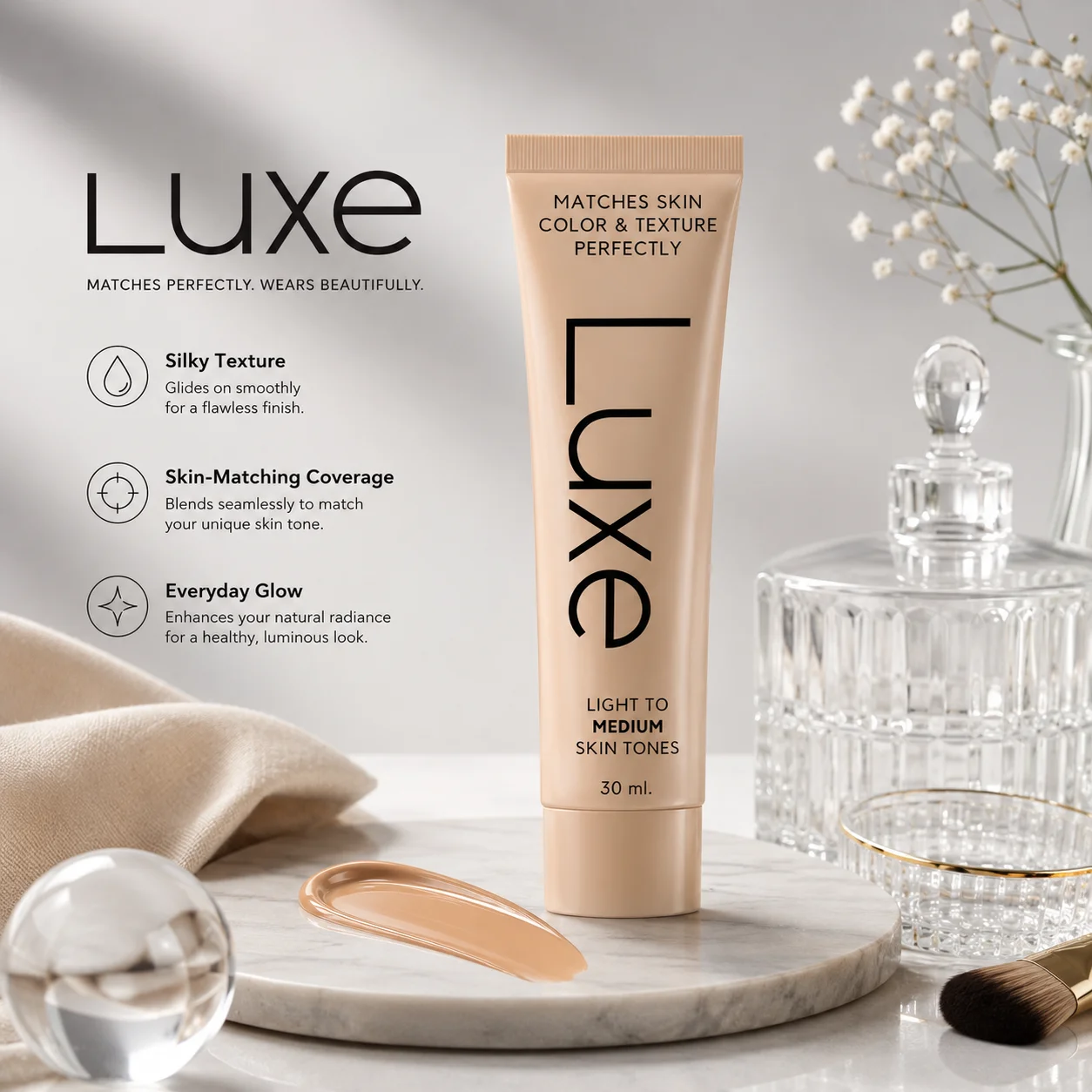 Luxury Skincare Daily - 컬러 체인징 리퀴드 파운데이션 럭셔리 선스크린