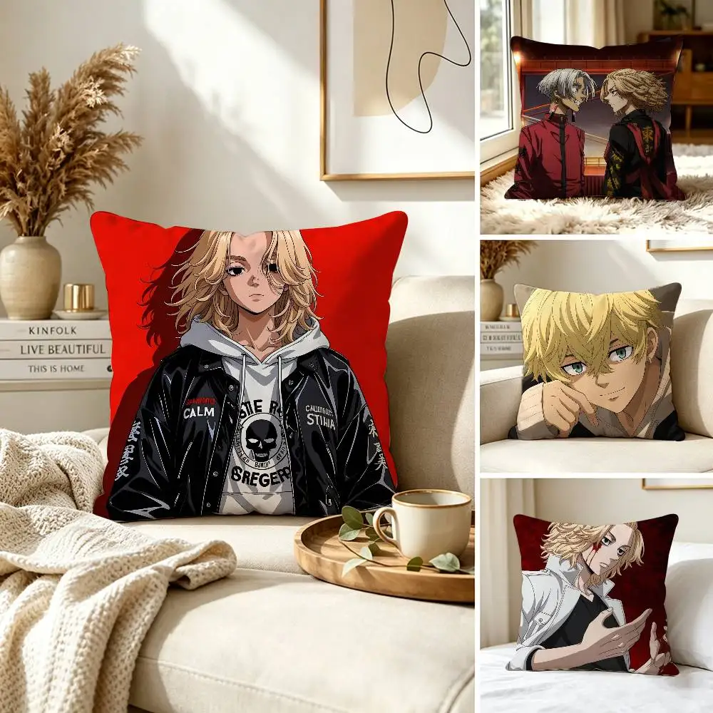 Tokyo Revengers Anime C-Cool Pillow Case for Sofa Living Room Home office Decor Protective Cover