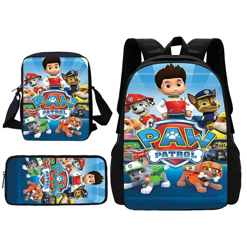 Cute Cartoon Movie Child School Backpack With Shoulder P-PatrolS Bag Pencil Bags P-PawS School Bags for Boys Girls Best Gift