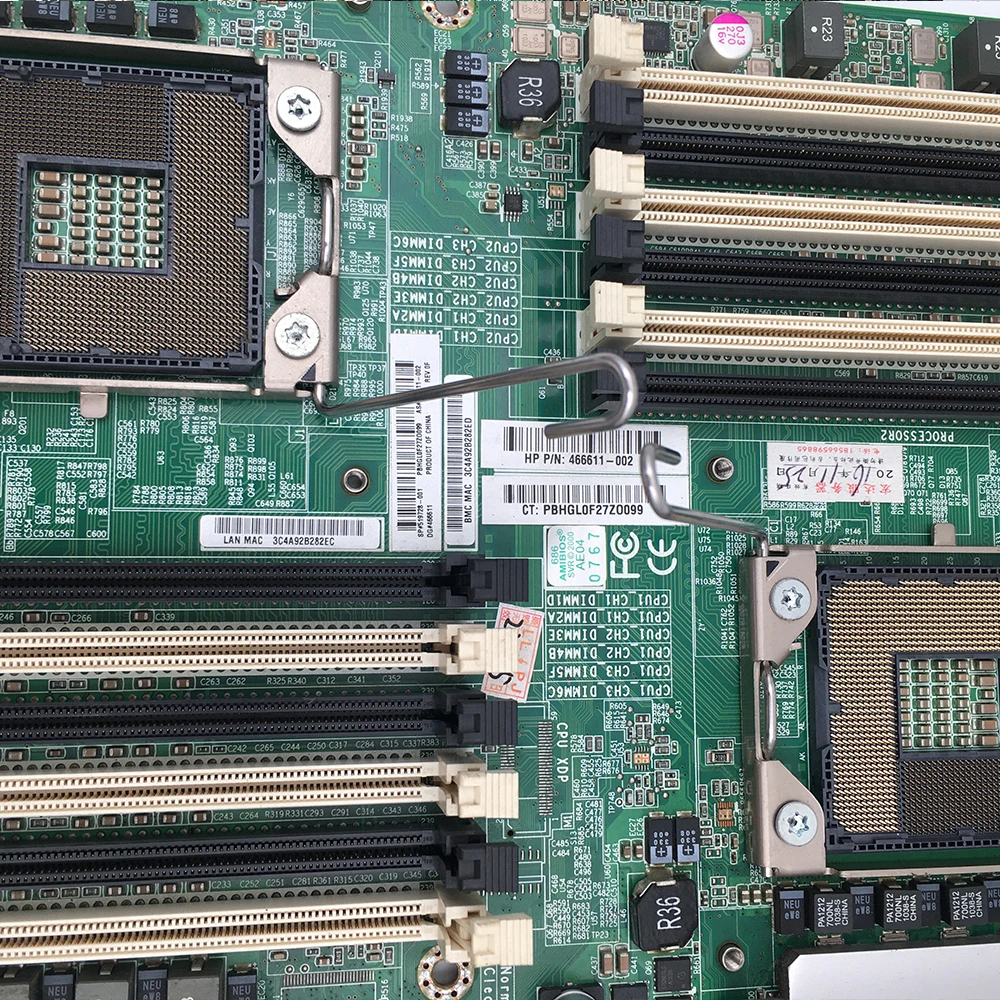 X58 LGA 1366 HP ML 150 G6 サーバーマザーボード 519728-001 466611-001