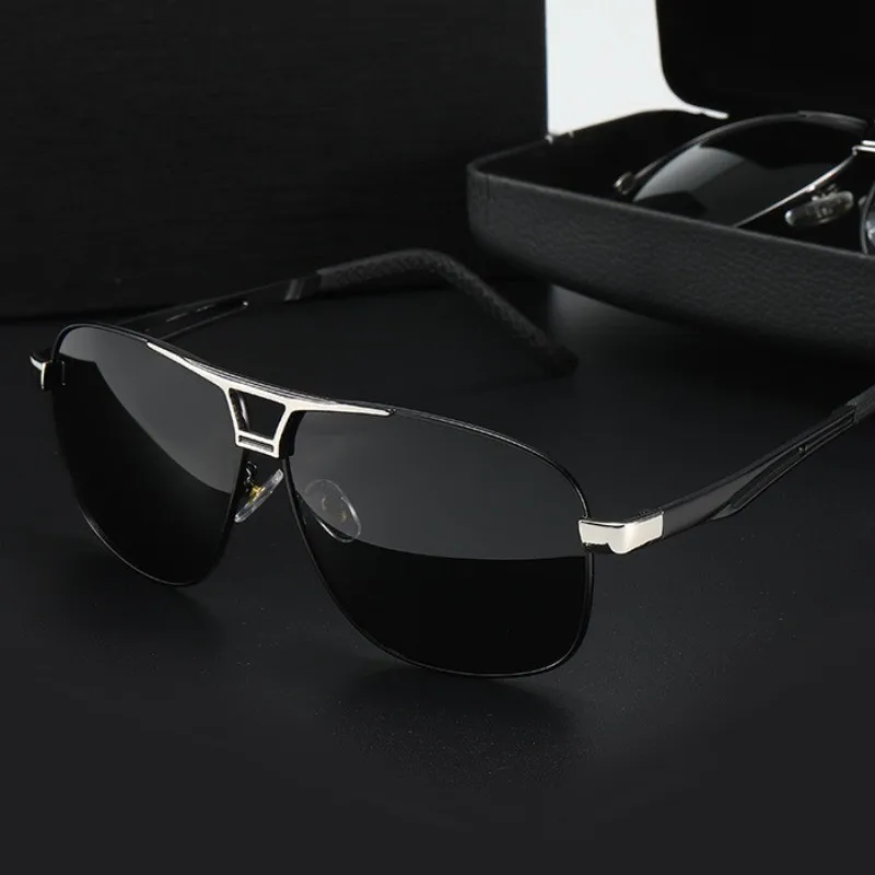 Sunglasses for Men Polarized UV Protection Travel Driving Glasses Retro Cycling Shades image 4