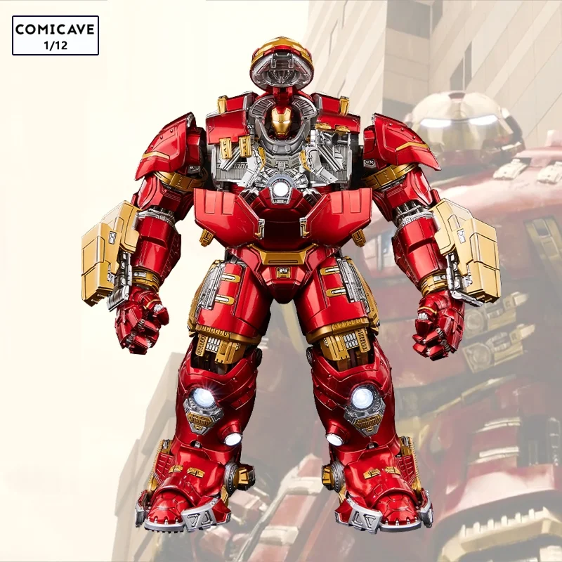 

28cm Marvel Mk44 Iron Man Hulk Armor Comicave 1/12 Cs Alloy Model In Stock Anime Figures Decorative Ornaments Holiday Gift Toy