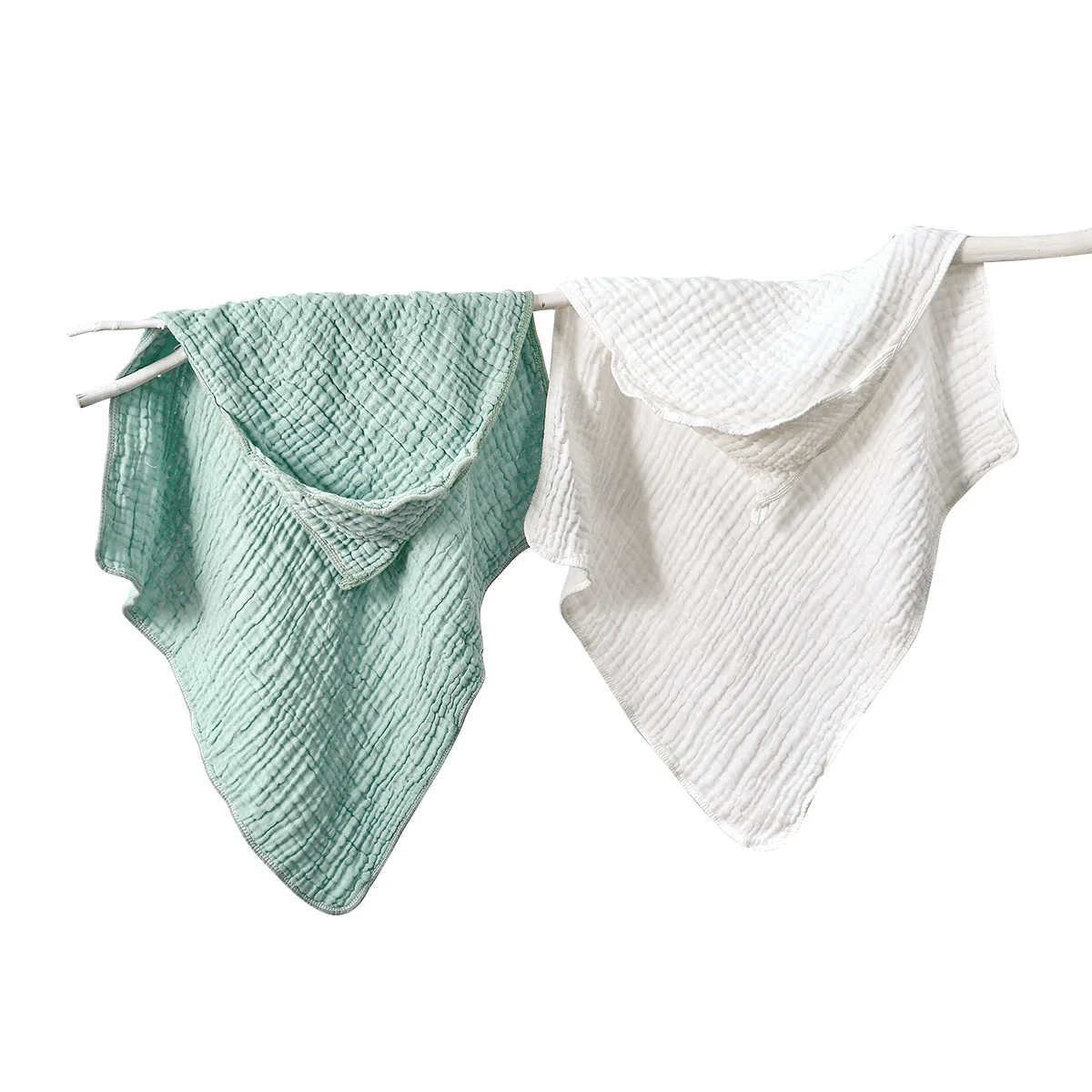 HappyFlute Baby Bathrobe Plain Color Super Soft Cotton 80*80CM Rope And Hood for Bathroom Beach Swimming Pool Multi-Purpose Use